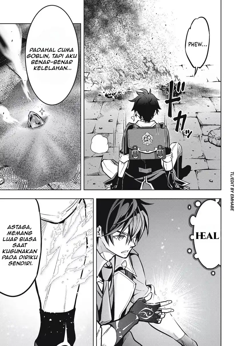 Academy Saikyou no Mob Healer: Shinigee Sekai no Mob ni Tensei Shita Ore wa, Hazure Job [Healer] to Gensaku Chishiki de Musou Suru Chapter 1.2 Gambar 15