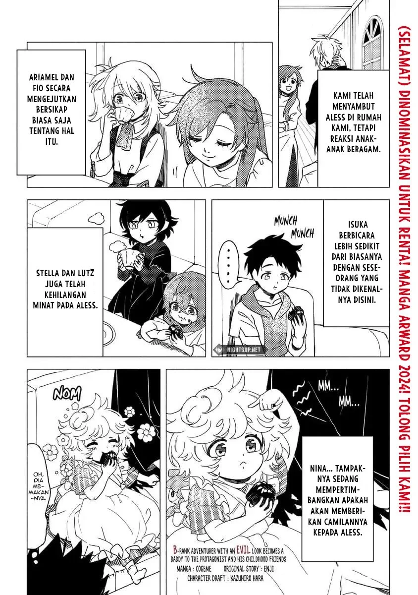 B-Rank Adventurer With an Evil Look Becomes a Daddy to the Protagonist and His Childhood Friends (Akuninzura shita B-kyuu Boukensha) Chapter 12 Gambar 12