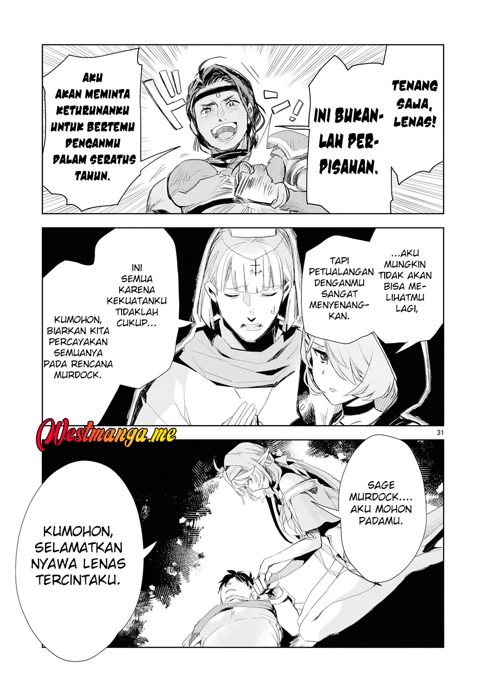 Elf Tsuma to Hajimeru Yuukyuu no Tabi ~Densetsu no Yuusha, Aisuru Elf to Tomoni 100-nen Mae ni Sukutta Sekai wo Tabisuru~ Chapter 1 Gambar 28