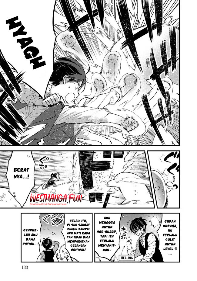 Ore, Yuusha janai desu kara. – VR Sekai no Chouten ni Kunrin Seshi Otoko. Tenseishi, Level 1 no Mushoku kara Restart suru Chapter 4 - Halaman 17