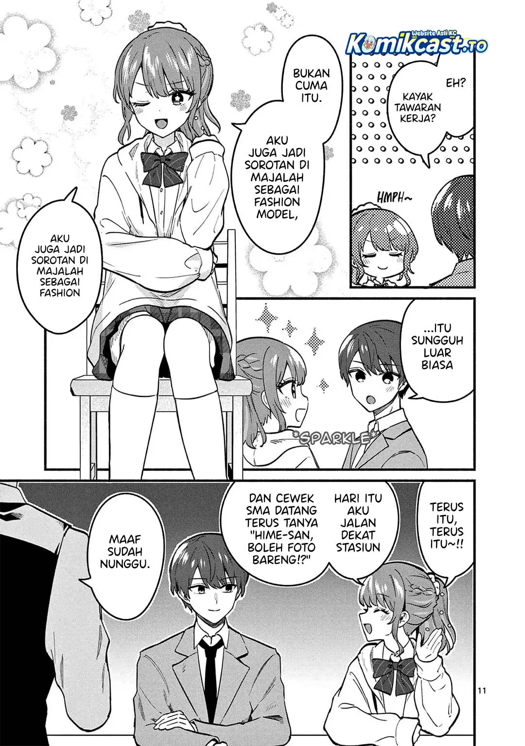 Shiotaiou no Sato-san ga Ore ni dake Amai Chapter 84 Gambar 12