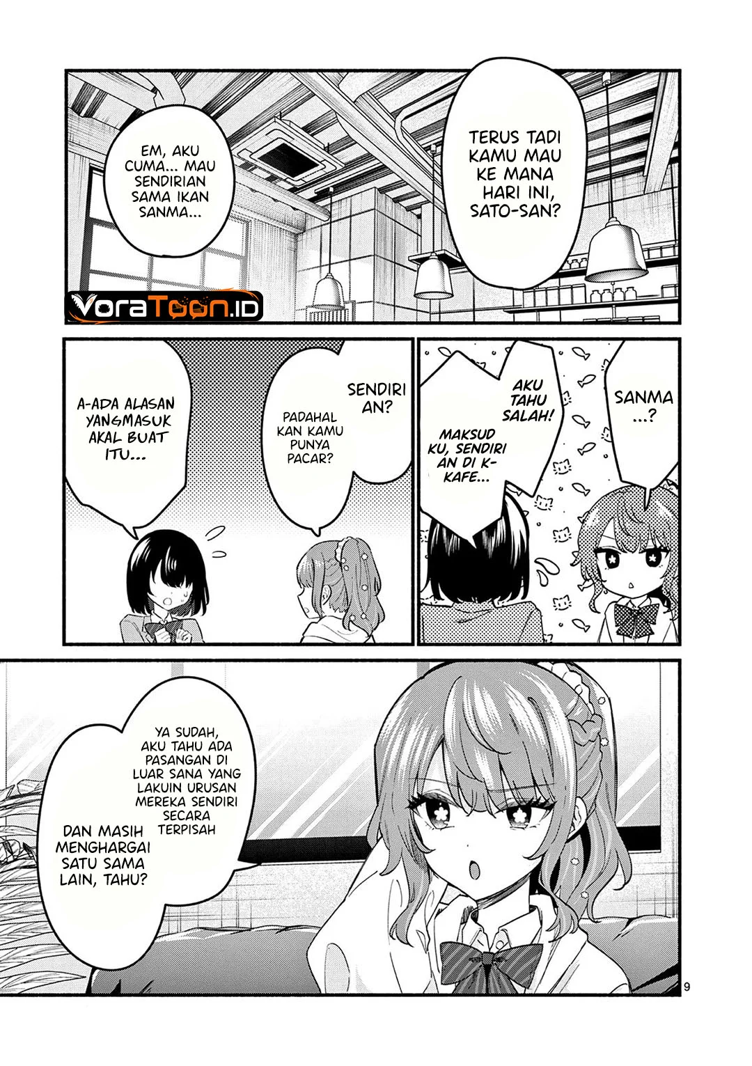 Shiotaiou no Sato-san ga Ore ni dake Amai Chapter 91 Gambar 10