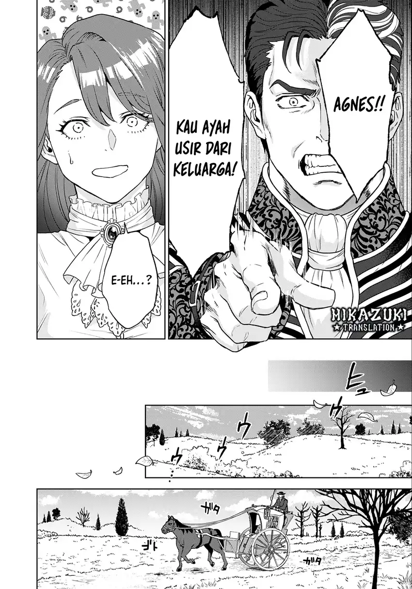 Shounin Reijou Agnes Henkyou ni Tsuihou Sareta Akuyaku Reijou wa Shousai o Hakki Shi Nariagaru Chapter 1 Gambar 19