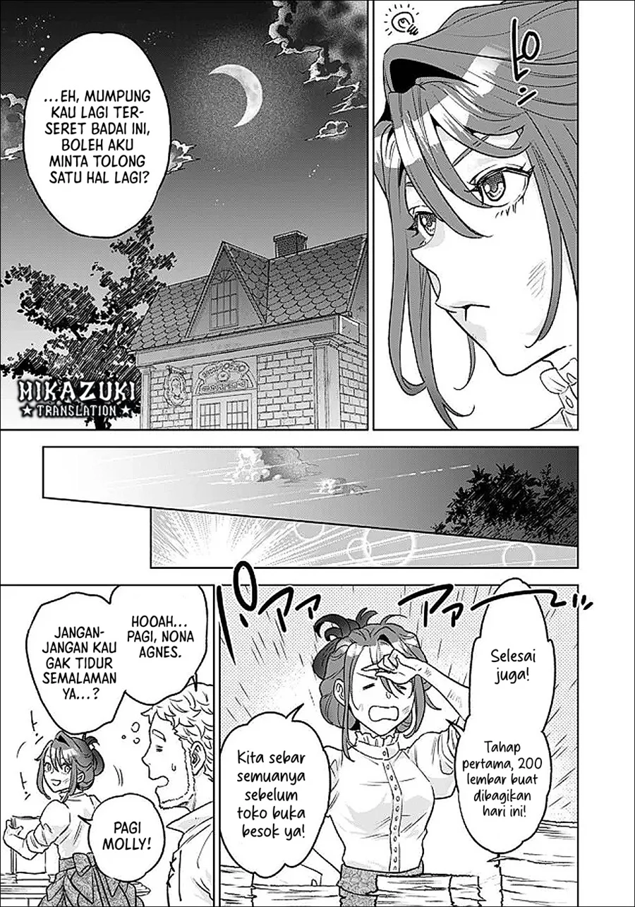 Shounin Reijou Agnes Henkyou ni Tsuihou Sareta Akuyaku Reijou wa Shousai o Hakki Shi Nariagaru Chapter 4.3 Gambar 10