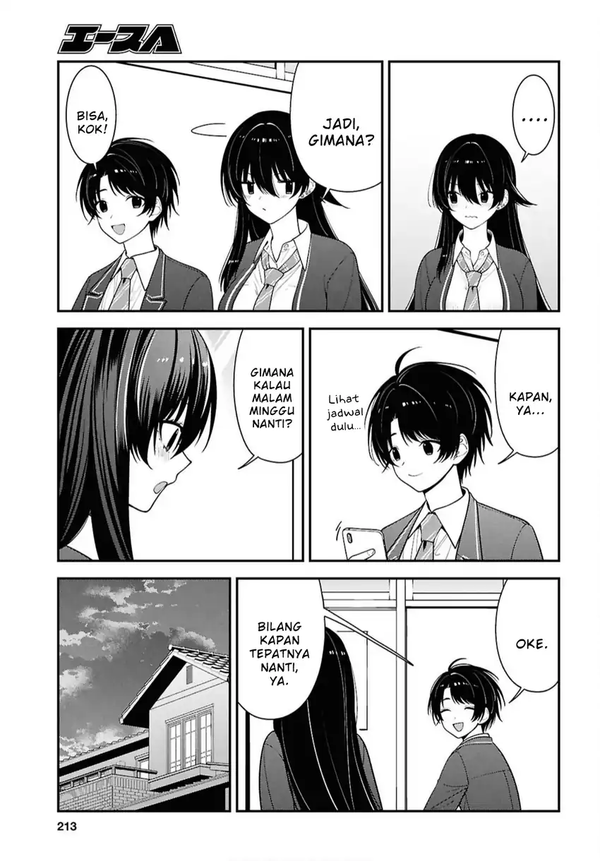 Tonari no Seki no Yankee Shimizu-san ga Kami o Kuroku Sometekita Chapter 17 - Halaman 15