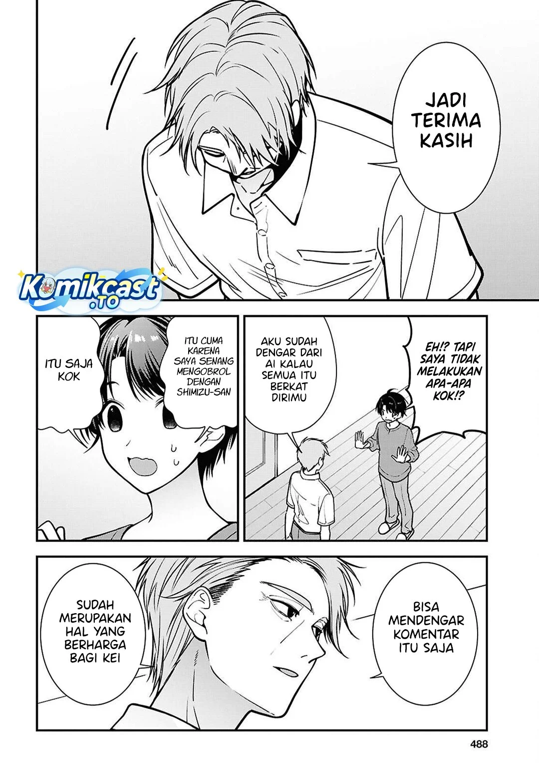 Tonari no Seki no Yankee Shimizu-san ga Kami o Kuroku Sometekita Chapter 18 - Halaman 15