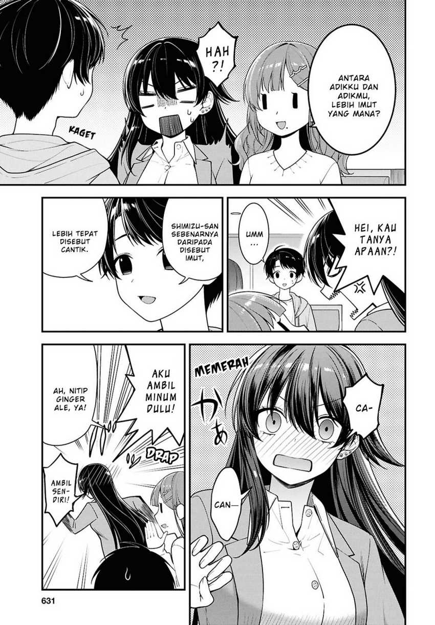 Tonari no Seki no Yankee Shimizu-san ga Kami o Kuroku Sometekita Chapter 5 - Halaman 15