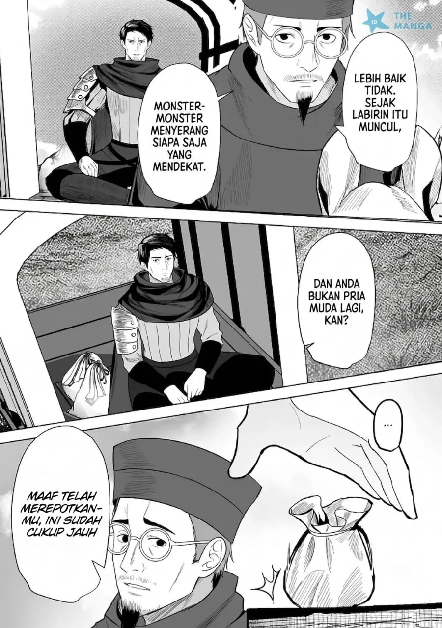 Tsuihousareta Ossan, Himatsubushi ni Kamigami wo Koeru ~Kami no Kago wo Nakama no Shoujotachi ni Yuzutteitara Saikyou Party ga Bakutan Shita Ken~ Chapter 1 Gambar 16