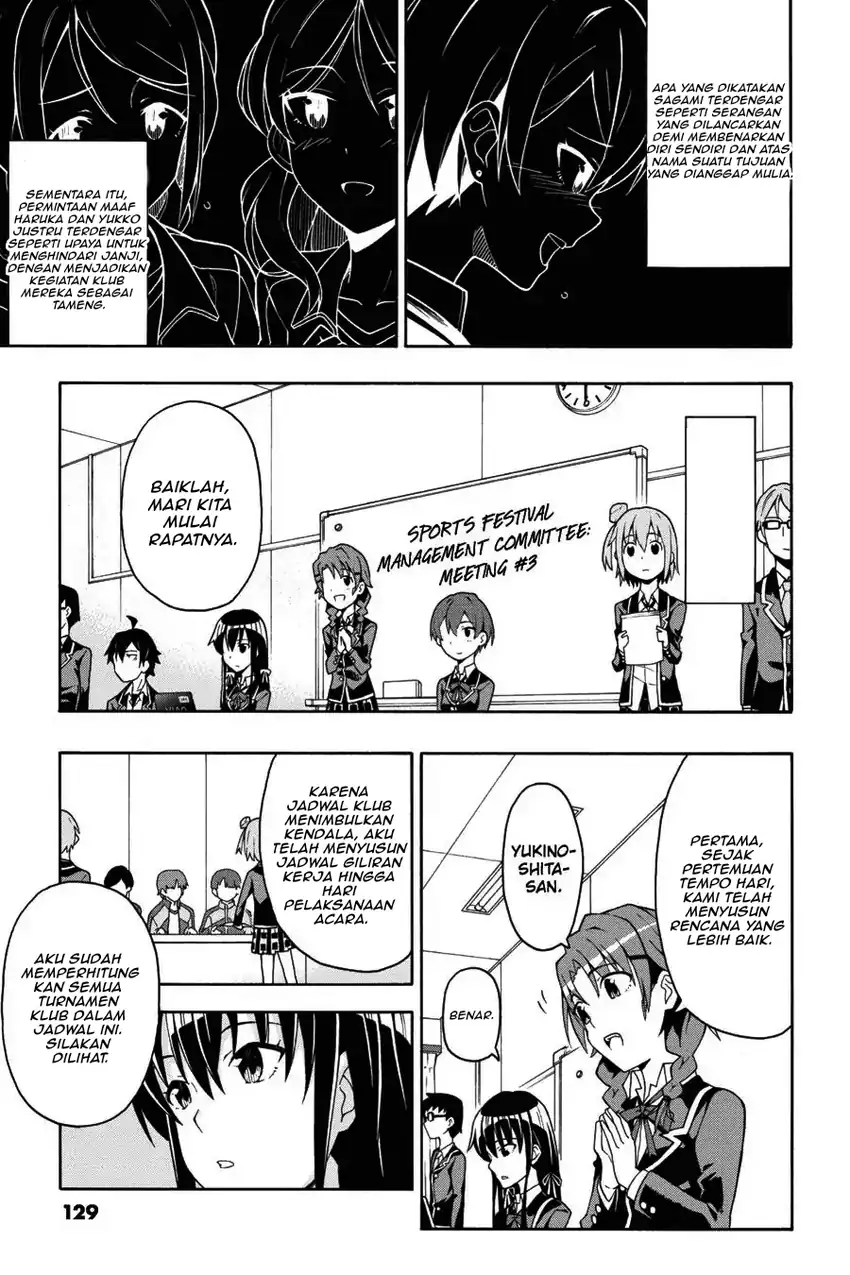 Yahari Ore no Seishun Love Come wa Machigatteiru @comic Chapter 45 Gambar 13