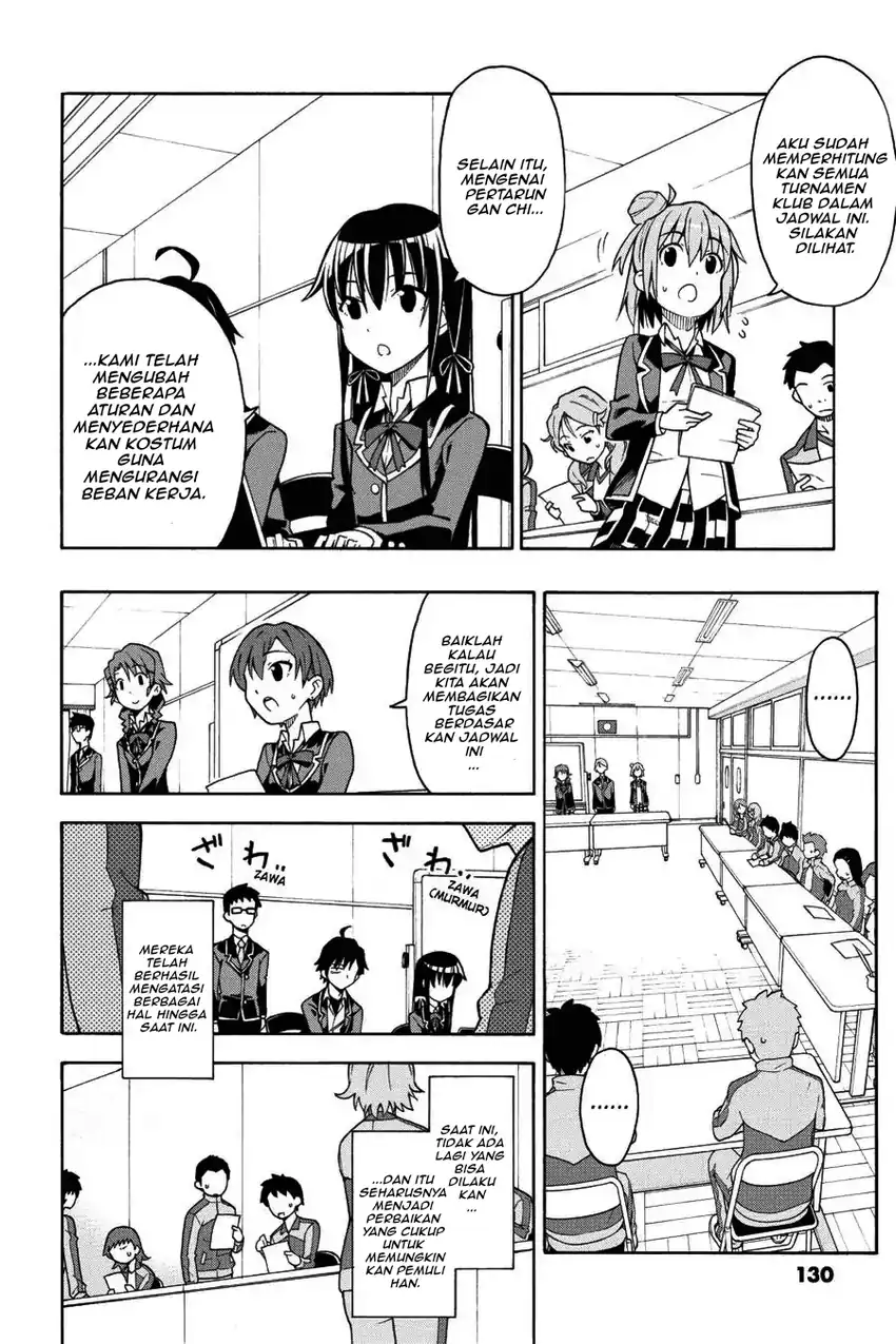 Yahari Ore no Seishun Love Come wa Machigatteiru @comic Chapter 45 Gambar 14