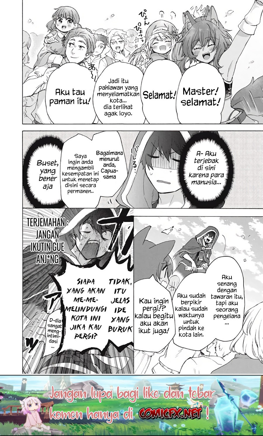 “Kukuku… He is the weakest of the Four Heavenly Monarchs.” I was dismissed from my job but somehow I became the master of a hero and a holy maiden. Chapter 10.2 Gambar 10